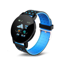 Load image into Gallery viewer, bluetooth LED fitness smart watch with heart rate monitor for workouts