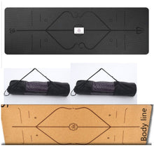 Load image into Gallery viewer, TPE yoga mat for stretching, fitness, and home workouts