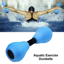 Load image into Gallery viewer, Lightweight aqua fitness dumbbells for strength training in water