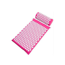 Load image into Gallery viewer, pink acupuncture yoga cushion and pillow muscle recovery set for home and fitness
