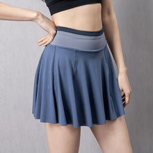 Load image into Gallery viewer, sports skirt with phone storage pocket and built-in compression shorts
