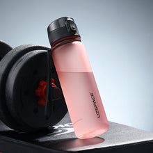 Load image into Gallery viewer, colourful gym water bottle with secure leak proof design
