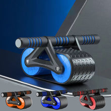 Load image into Gallery viewer, dual wheel ab roller for abdominal and oblique exercises
