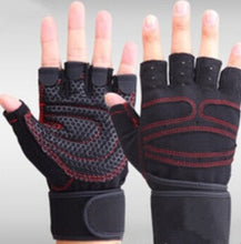 Load image into Gallery viewer, gym fitness breathable hand gloves for lifting and performance
