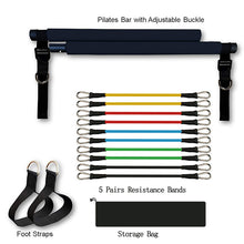Load image into Gallery viewer, resistance band and fitness bar for pilates and strength training
